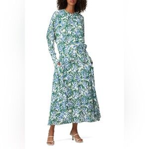 Victoria Beckham Elegant Drop Waist Long Sleeve Dress Size 0